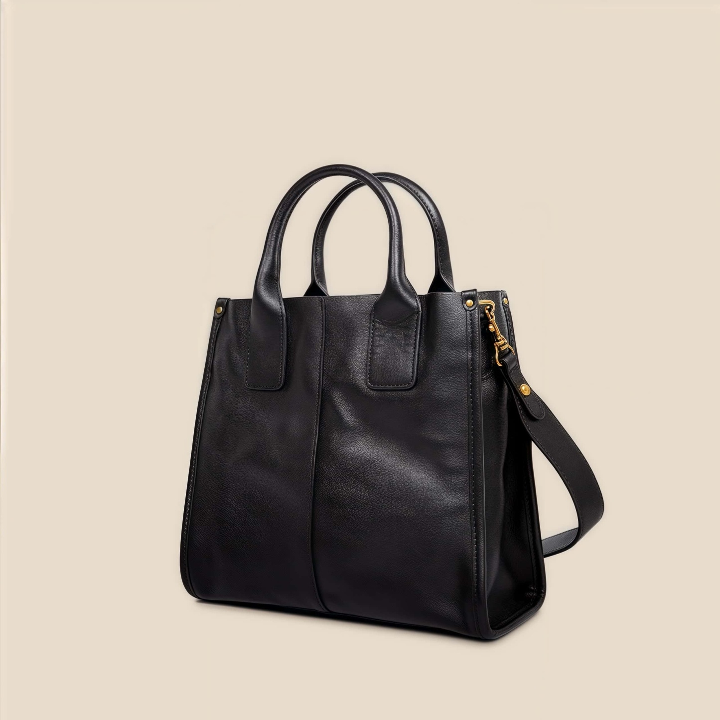 茶|黒|2色|植物タンニン鞣しの天然牛革ショルダーバッグ|牛革肩がけかばんバッグ