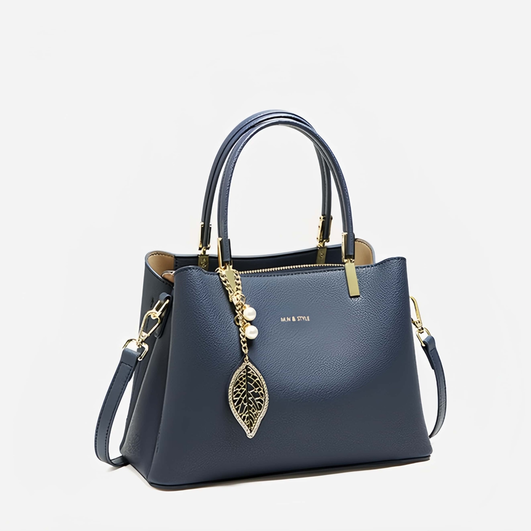 季節の新作！•贅沢感•青|黒|ワインレッド|3色•天然牛革ハンドバッグ•牛革ショルダーバッグ