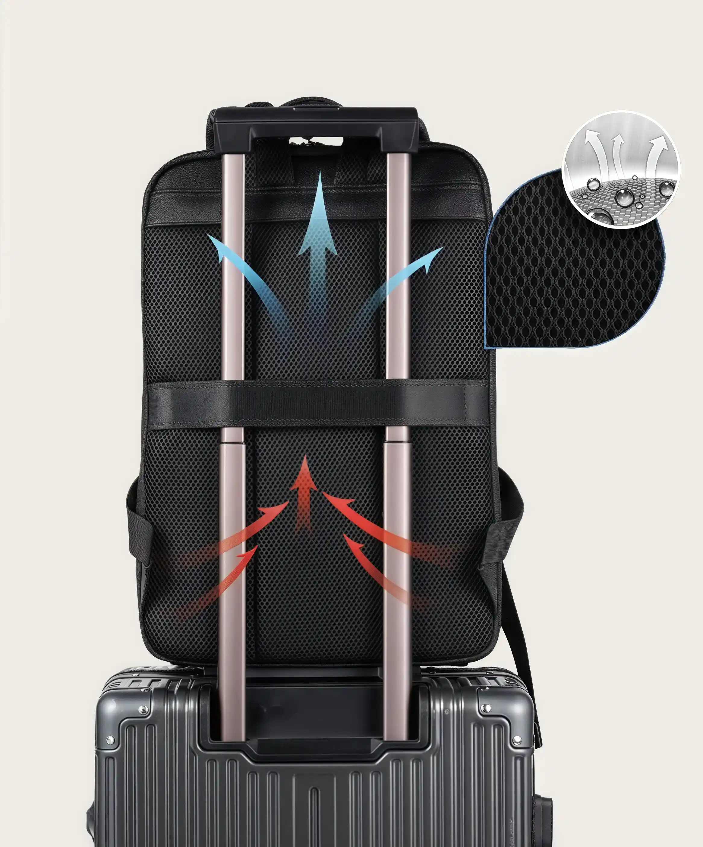 【牛革】ビジネスバックパック｜通勤・出張に最適｜15.6 インチノート収納可