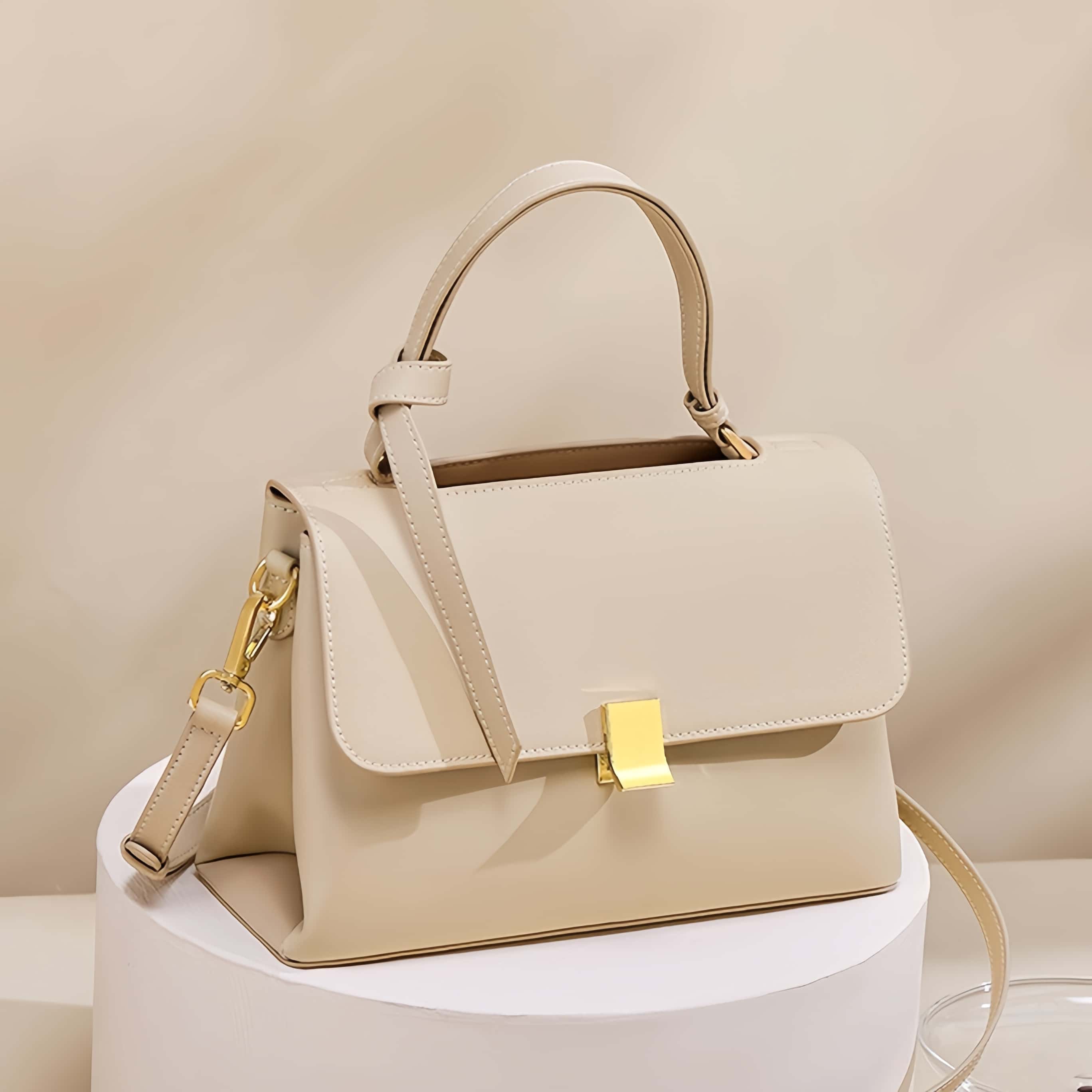 上品な雰囲気が漂う ! |3WAY▪上質で厚手で天然の柔らかい牛革製のハンドバッグ|牛革ショルダーバッグ