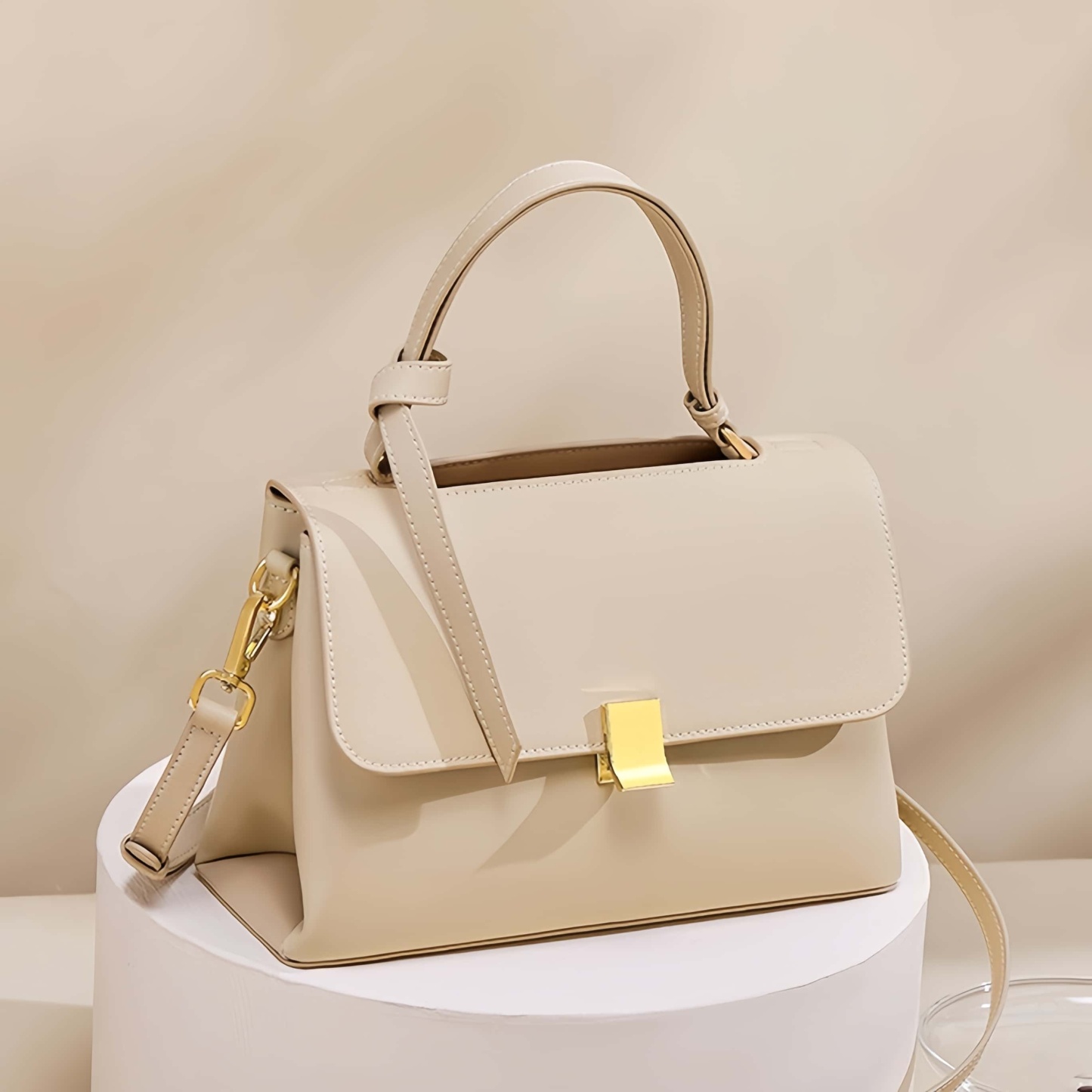 上品な雰囲気が漂う ! |3WAY▪上質で厚手で天然の柔らかい牛革製のハンドバッグ|牛革ショルダーバッグ