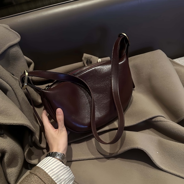 5色レザーバッグ|植物鞣し牛革ショルダーバッグ|サコッシュ|クロスボディバッグ