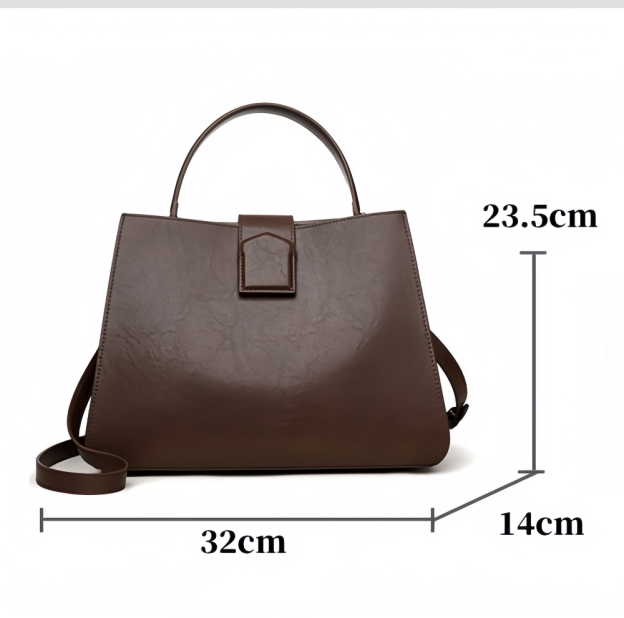 シンプルな通勤スタイルハンドバッグ