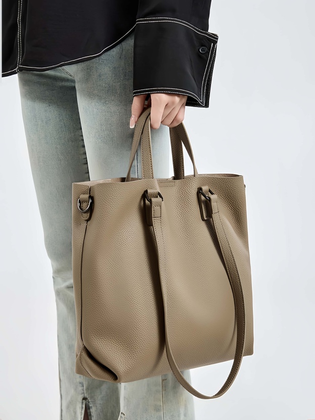 上品なデザインで魅力的！•3WAY•4色•天然の厚みと柔らかさを兼ね備えた牛革ハンドバッグ兼肩掛けバッグ