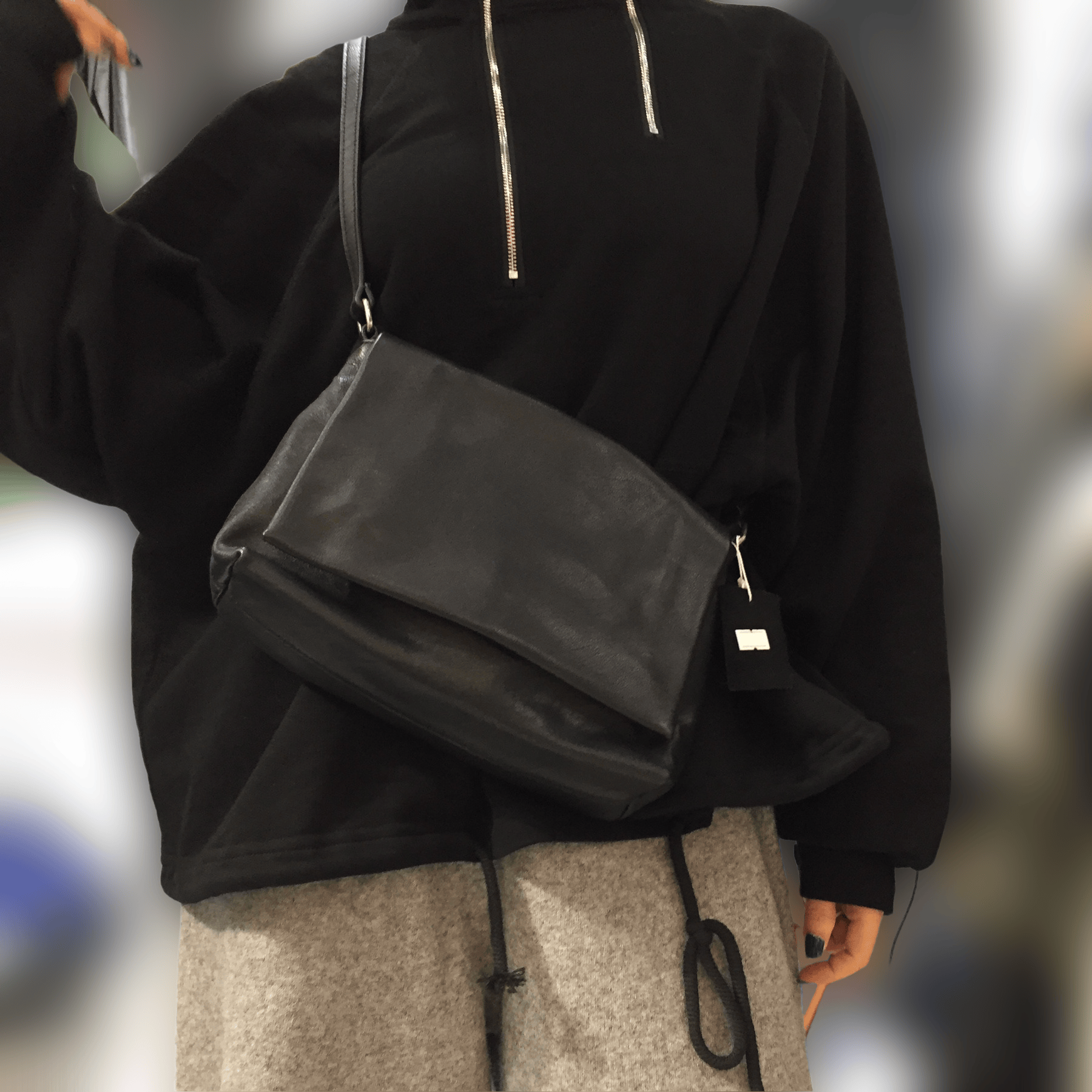 レザートートバッグ|斜め掛けバッグ|牛革ショルダーバッグ