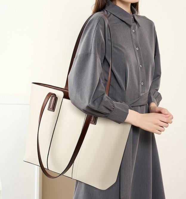 上質な天然牛革トートバッグ |大容量設計|通勤に最適