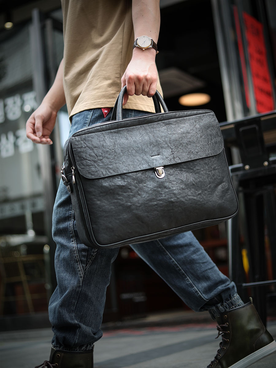 植物タンニン鞣しの天然牛革ハンドバッグ /ショルダーバッグST6098777HD