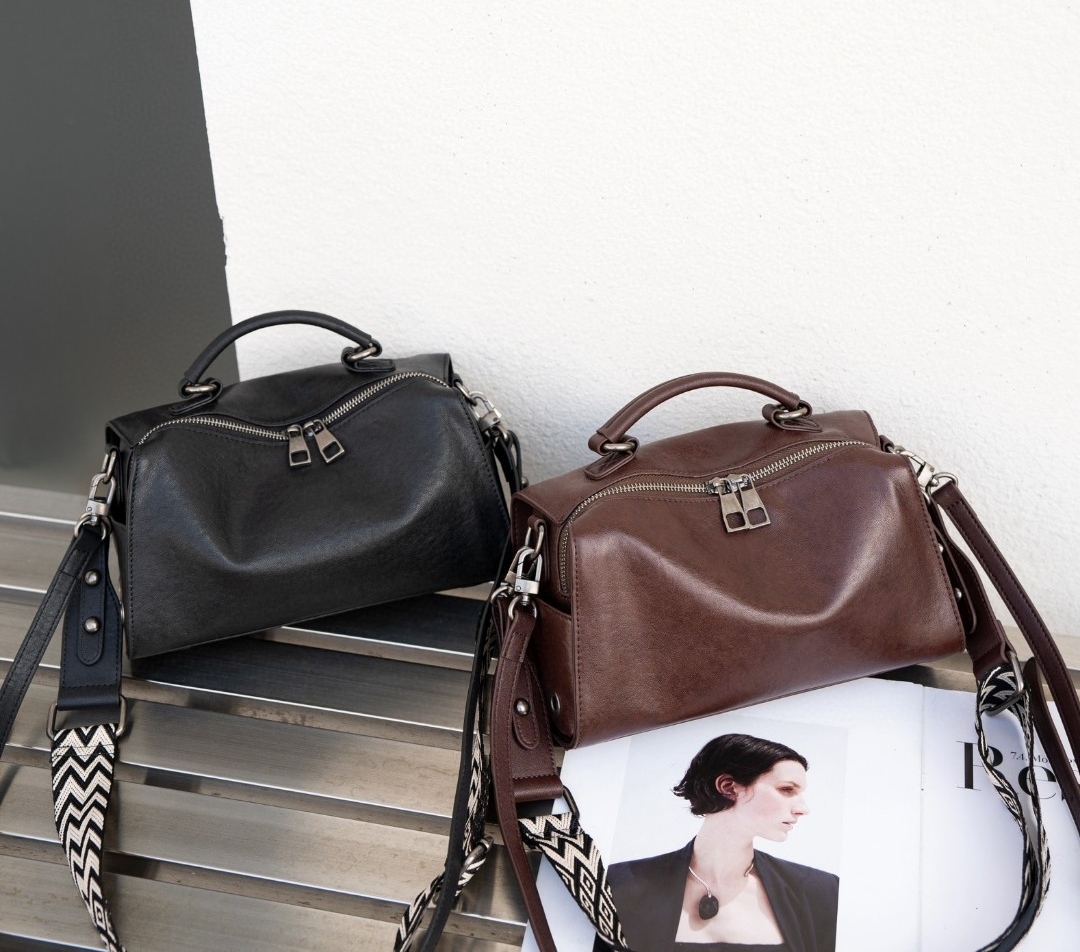 ▪黒|茶▪3WAY▪天然牛革ハンドバッグ▪牛革ショルダーバッグ