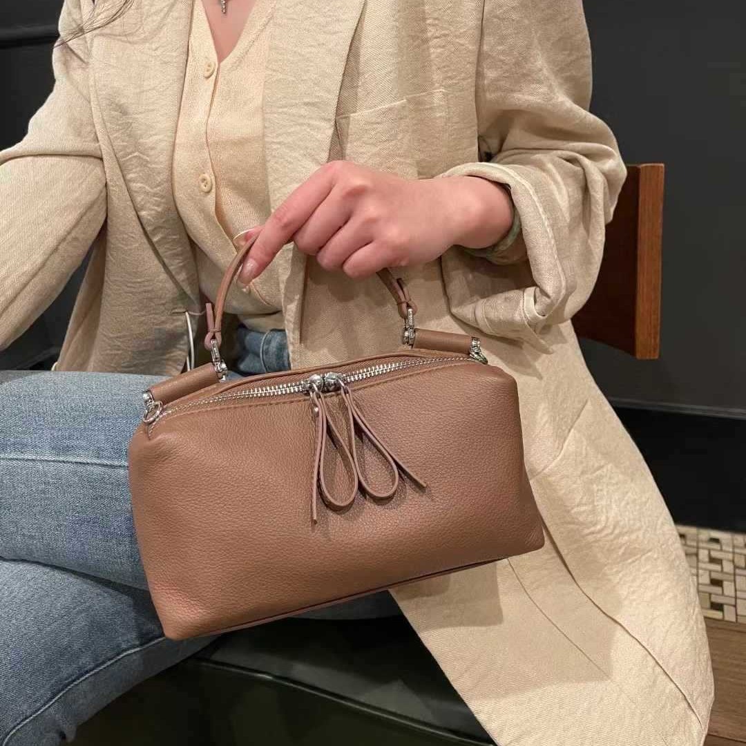 優雅な雰囲気 ! •3WAY•7色•天然牛革ハンドバッグ•牛革ショルダーバッグ