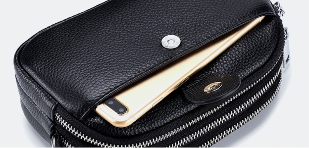 290g軽量化携帯 ！•ベージュ|黒|カーキ|赤|青|5色•天然牛革ショルダーバッグ