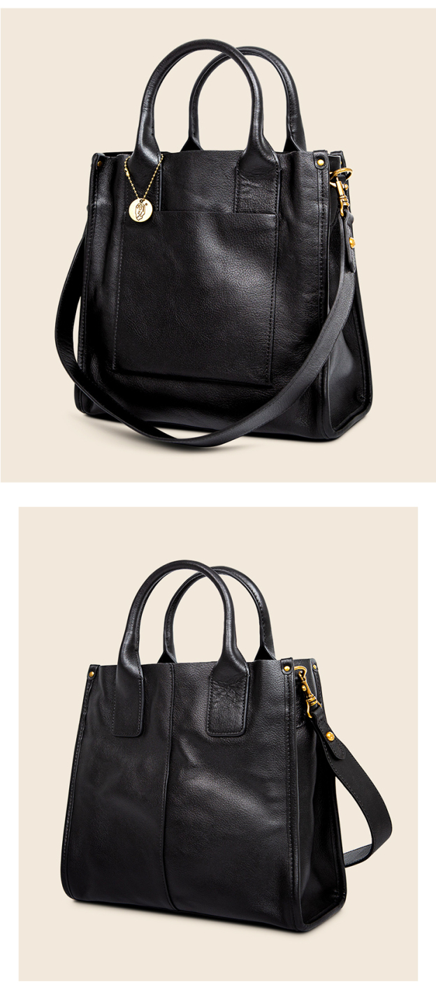 茶|黒|2色|植物タンニン鞣しの天然牛革ショルダーバッグ|牛革肩がけかばんバッグ