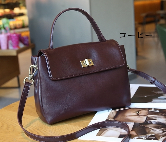 4色|レザーバッグ|牛革バッグ|通勤ビジネス|ハンドバッグ|斜め掛けバッグ