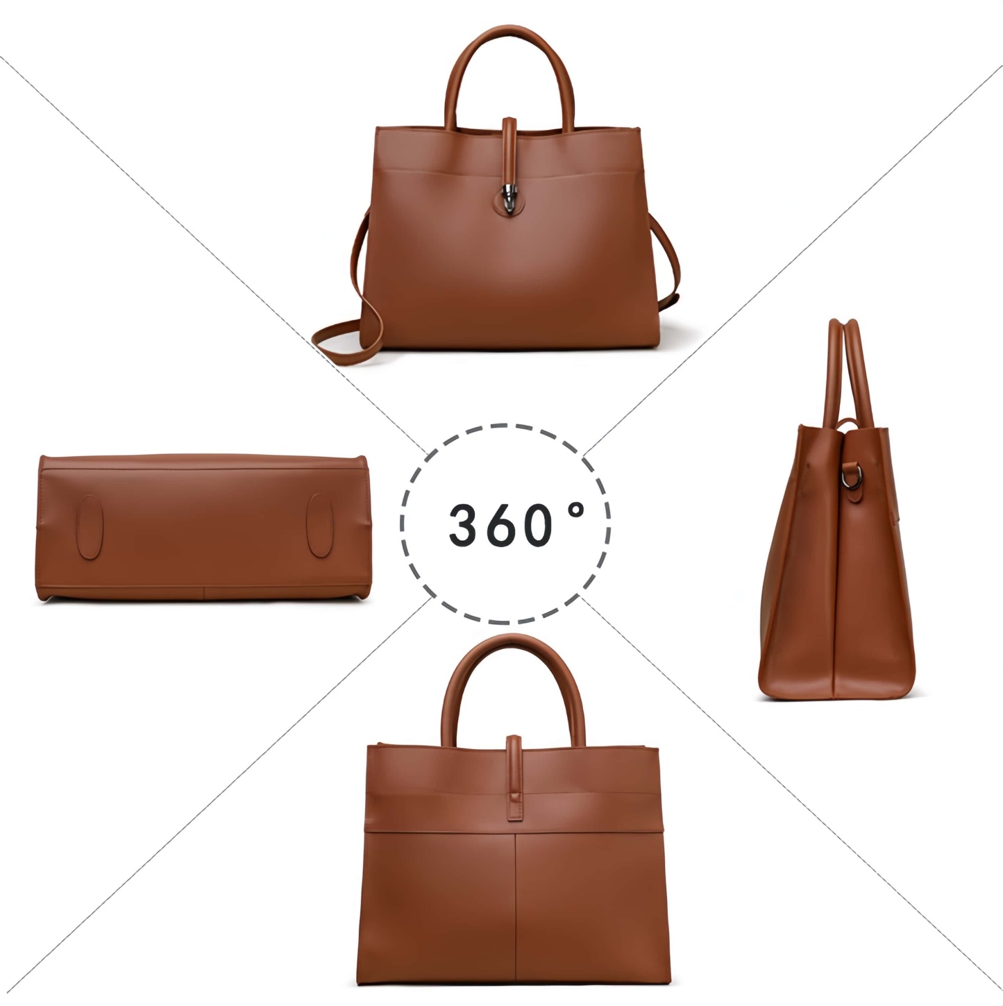 洗練されたデザイン！•カラメル|カーキ|黒|コーヒー|4色•3WAY•高品質な天然牛革ハンドバッグ•牛革トートバッグ•