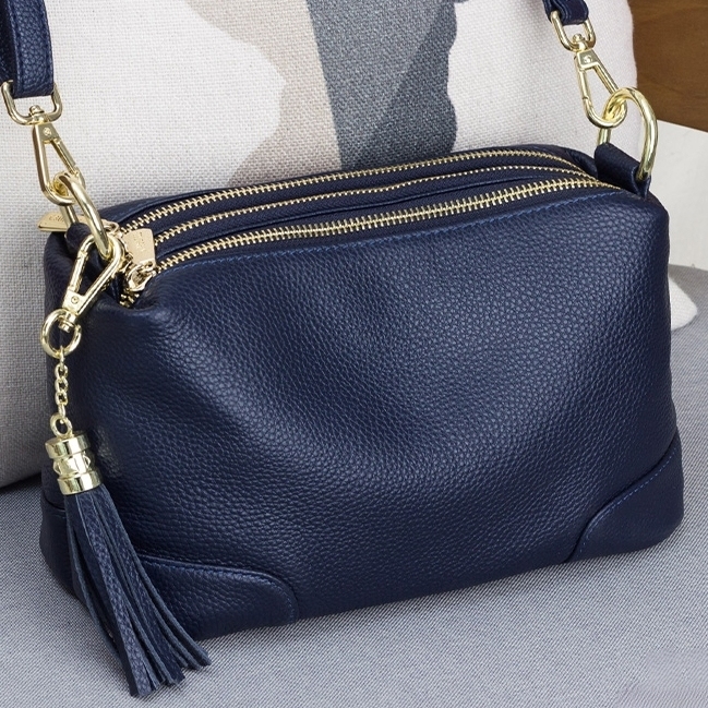 4色|斜め掛けバッグ|牛革斜ショルダーバッグ|肩掛けバッグ