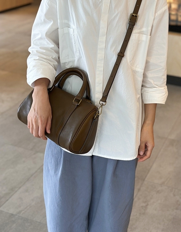 NEW ! •カラメル|茶|黒|コーヒー|4色•3WAY•天然牛革ハンドバッグ•牛革ショルダーバッグ