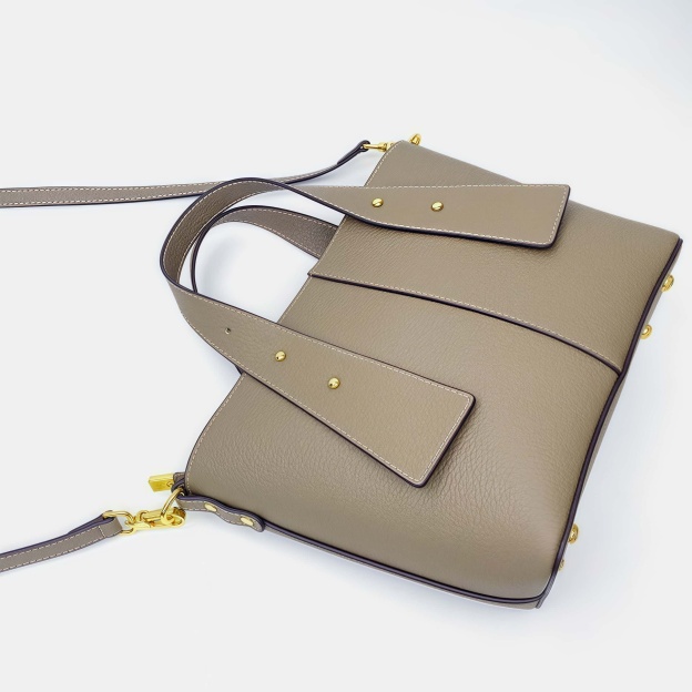 優雅な気質 ！•天然の厚みのある柔らかい牛革ハンドバッグ•牛革ショルダ一バッグ 