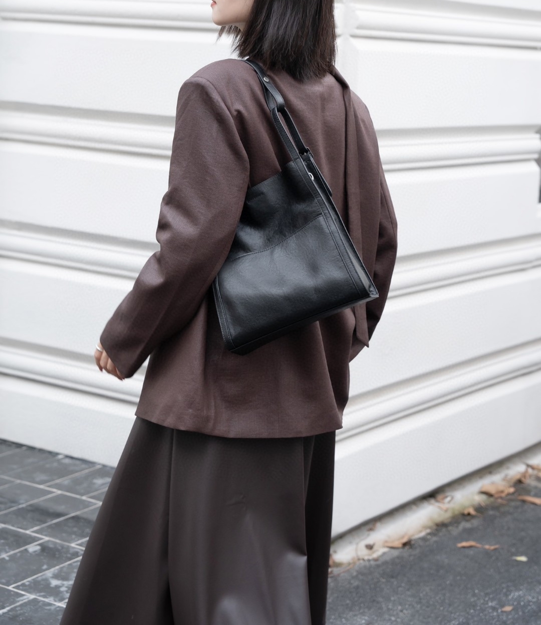 革の質感が素敵！※茶|黒※2色※3WAY※天然牛革ハンドバッグ※ 牛革斜ショルダーバッグ