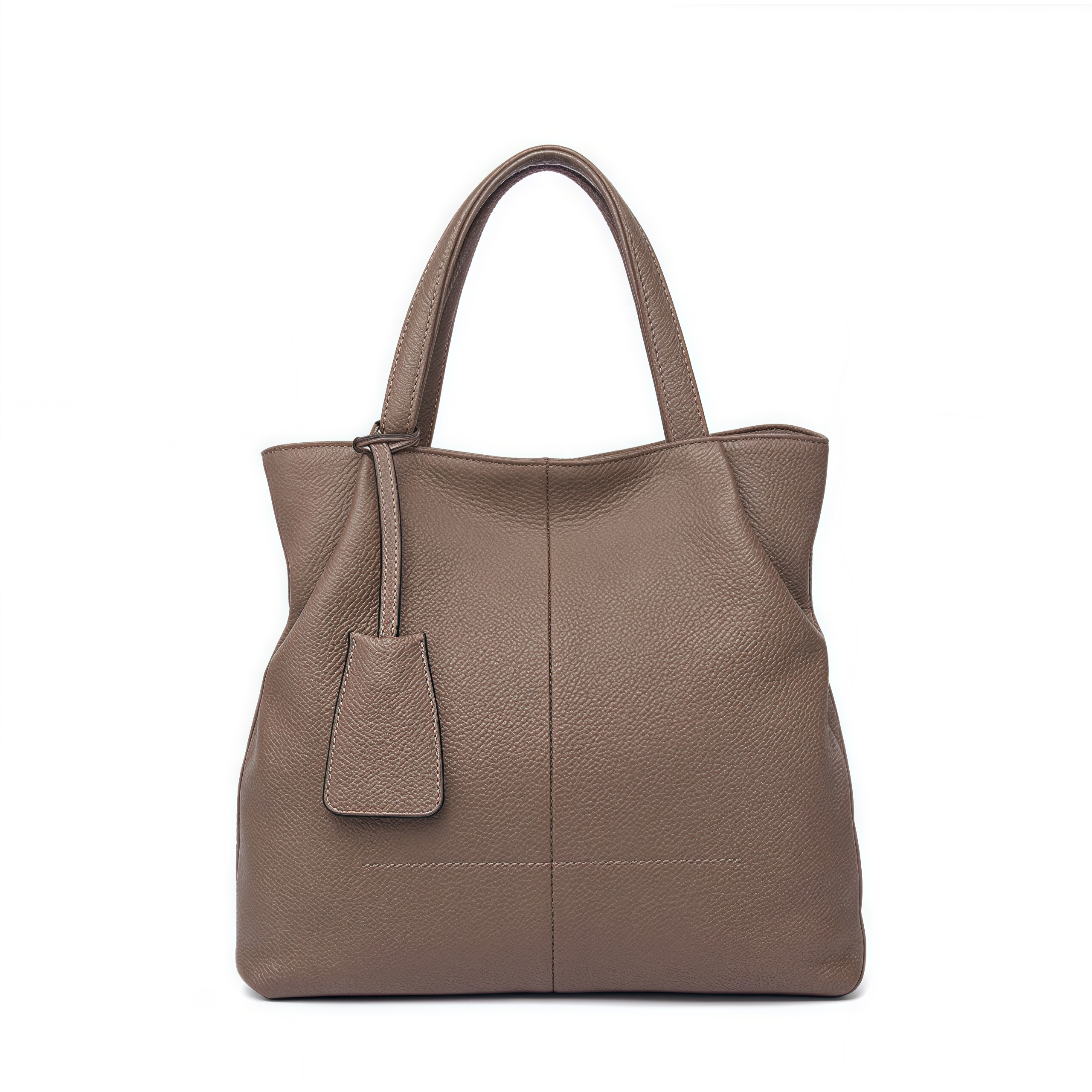 優雅な気質！•カーキ|黒|カラメル|ワインレッド|4色•3WAY•厚手な天然軟めな牛革ハンドバッグ•牛革ショルダーバッグ