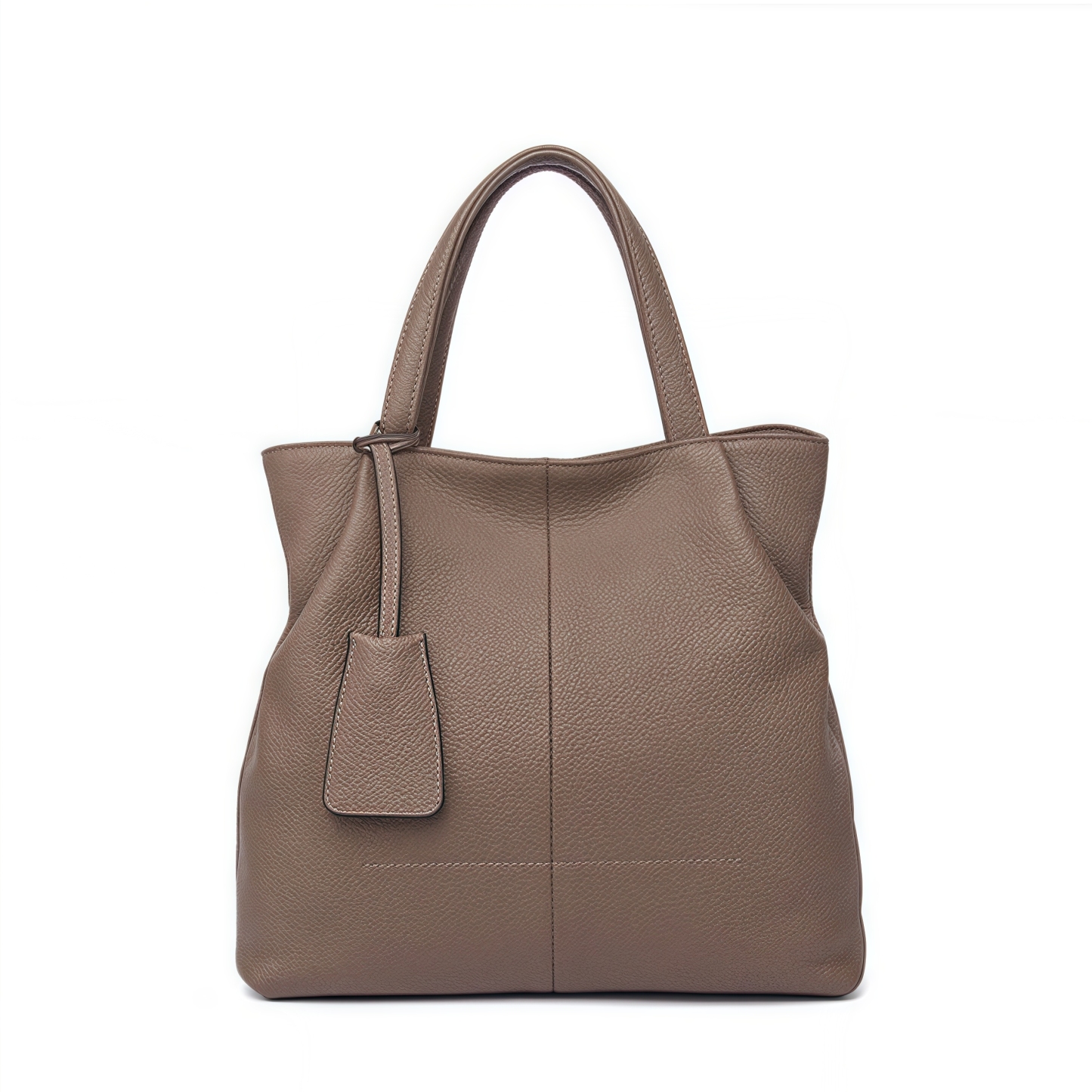 優雅な気質！•カーキ|黒|カラメル|ワインレッド|4色•3WAY•厚手な天然軟めな牛革ハンドバッグ•牛革ショルダーバッグ