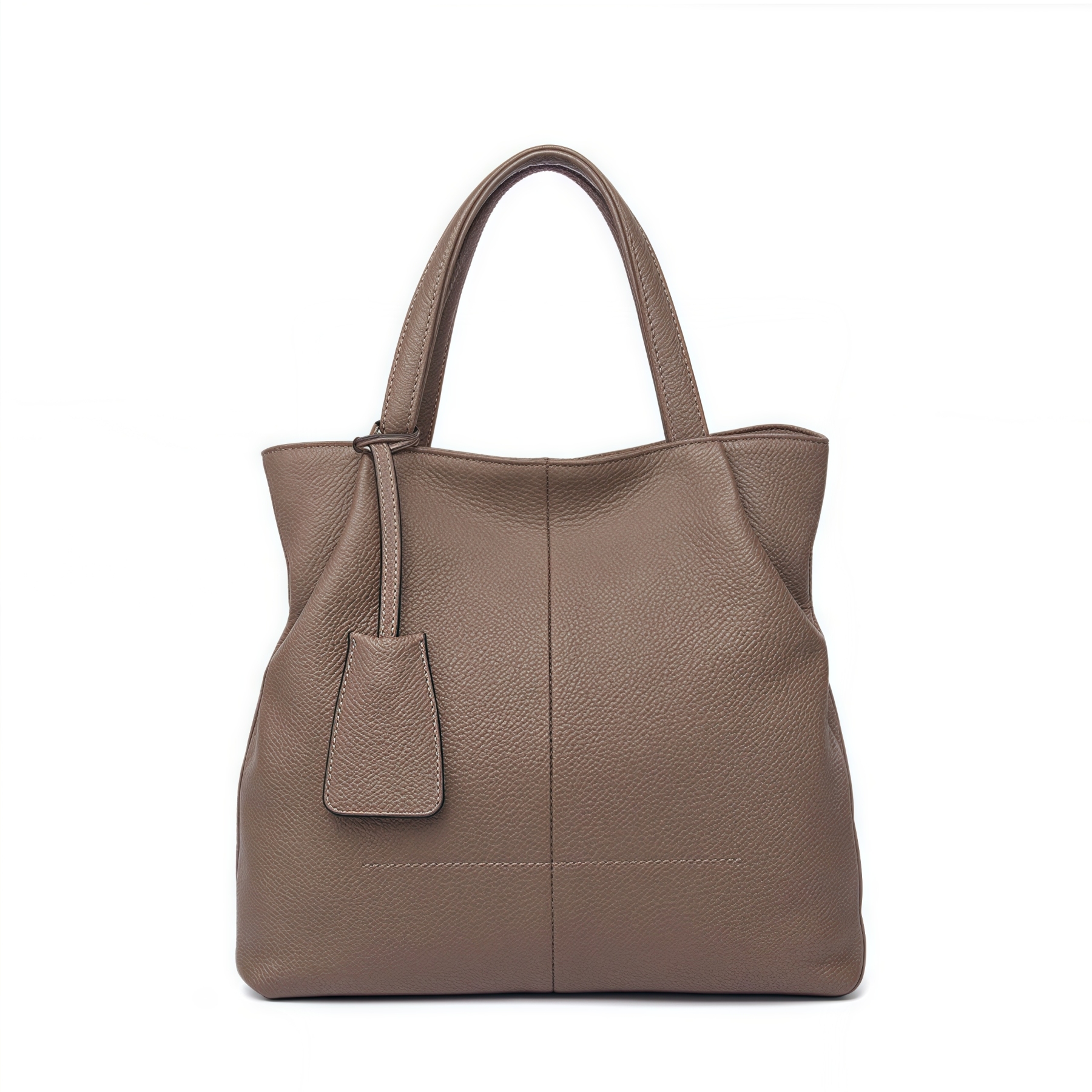 優雅な気質！•カーキ|黒|カラメル|ワインレッド|4色•3WAY•厚手な天然軟めな牛革ハンドバッグ•牛革ショルダーバッグ