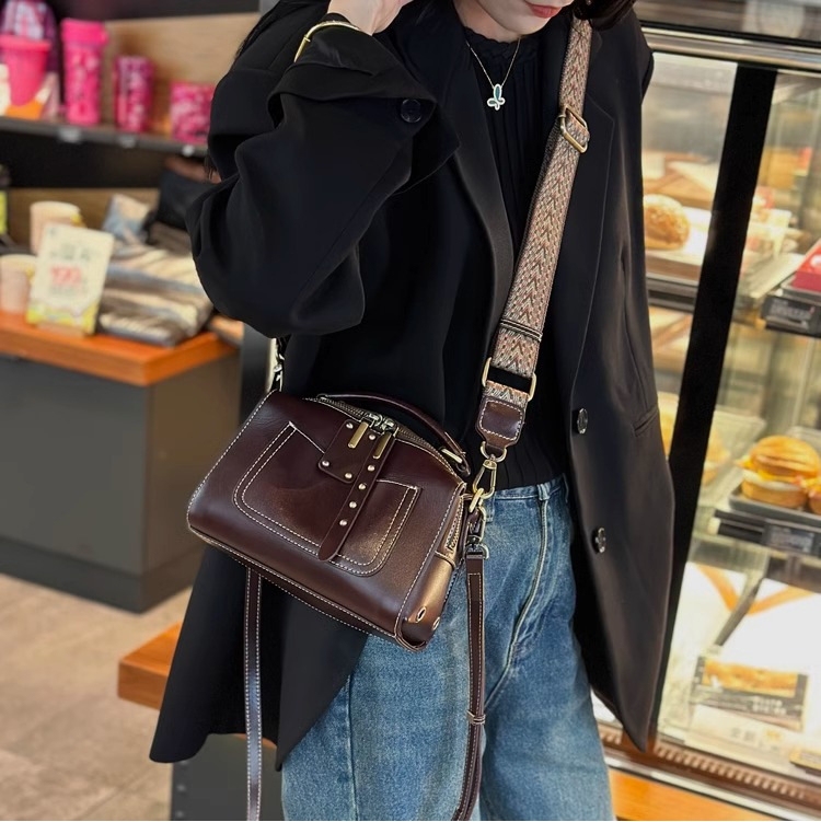 5色※3WAY※天然牛革ハンドバッグ※牛革ショルダーバッグ※2本の肩ベルトを付属