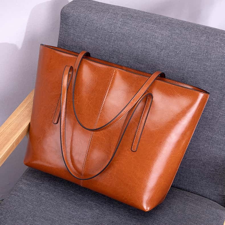 7色もっと選択※ユニセックス※上質な植物鞣し牛革トートバッグ※通勤|旅行