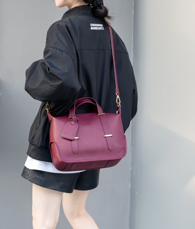 新作 ！•3WAY•5色•牛革ショルダーバッグ•牛革ハンドバッグ• レトロなデザイン