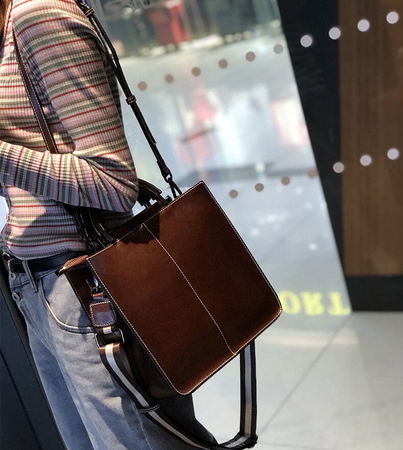 牛革ビジネスバッグ|ハンドバッグ|牛革肩がけかばん|トートバッグ