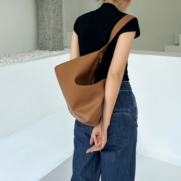 コーヒー|ベージュ|カラメル|黒|白|クリーム•6色|牛革ショルダーバッグ