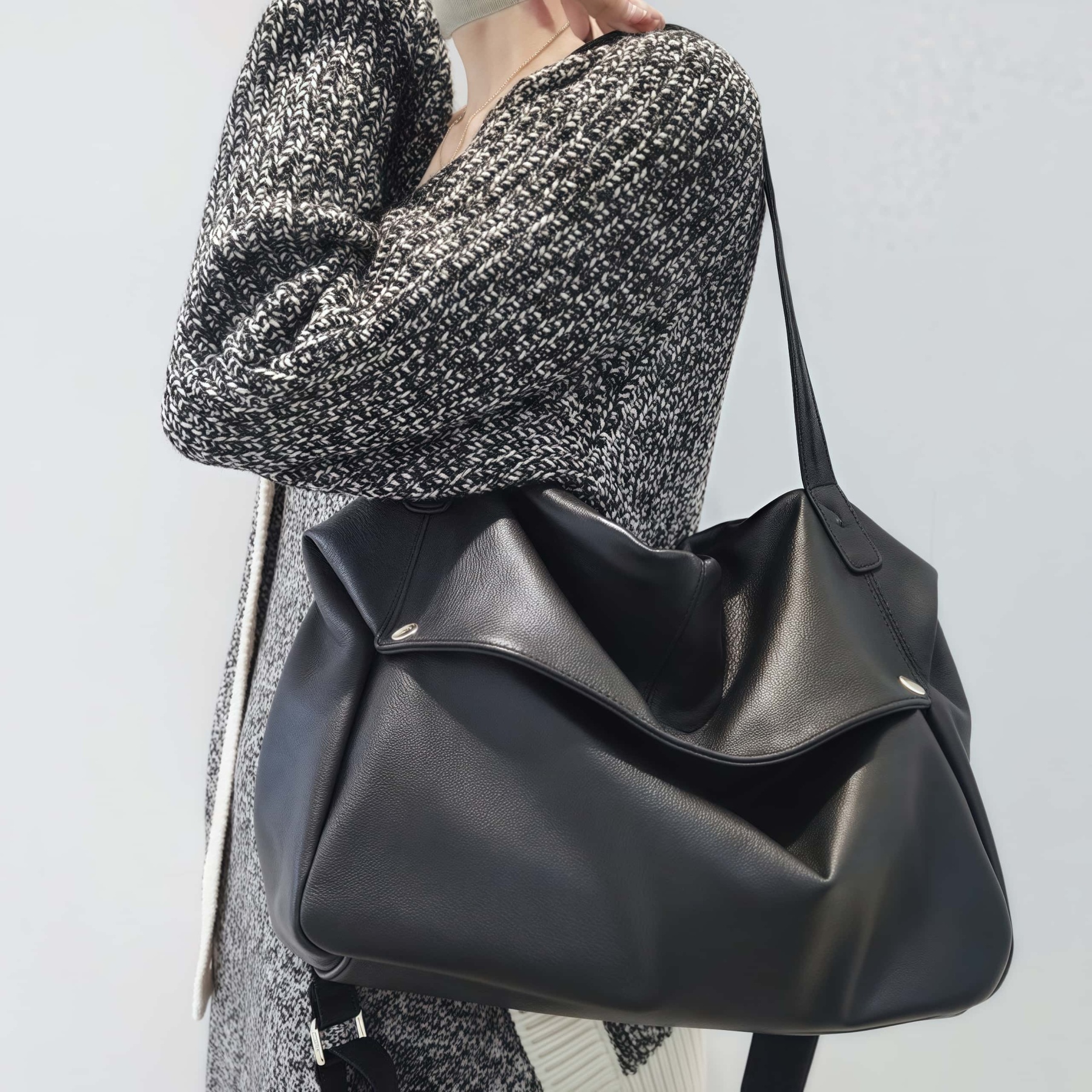 エレガント ！|ベージュ|黒|2色|3WAY•牛革ショルダーバッグ•牛革トートバッグ