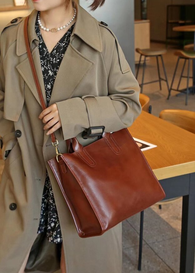 牛革トートバッグ|牛革ショルダーバッグ|肩がけかばん |ハンドバッグ|通勤に最適