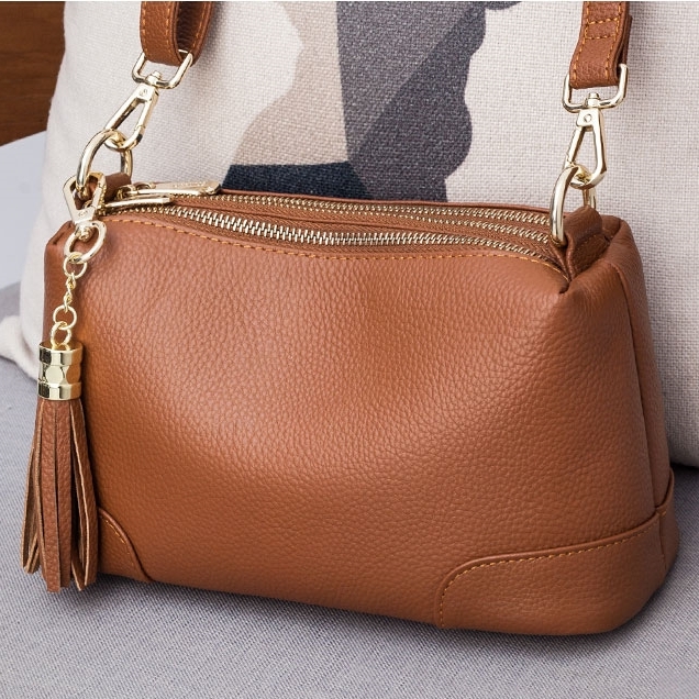 4色|斜め掛けバッグ|牛革斜ショルダーバッグ|肩掛けバッグ