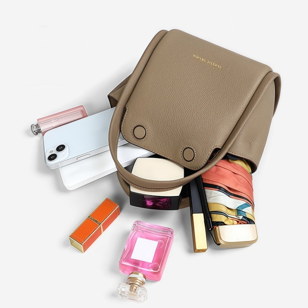 |カーキ|3WAY|牛革ハンドバッグ|牛革ショルダーバッグ