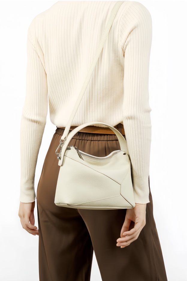 カーキ|黒|ベージュ|3WAY|レザーハンドバッグ|牛革ショルダーバッグ