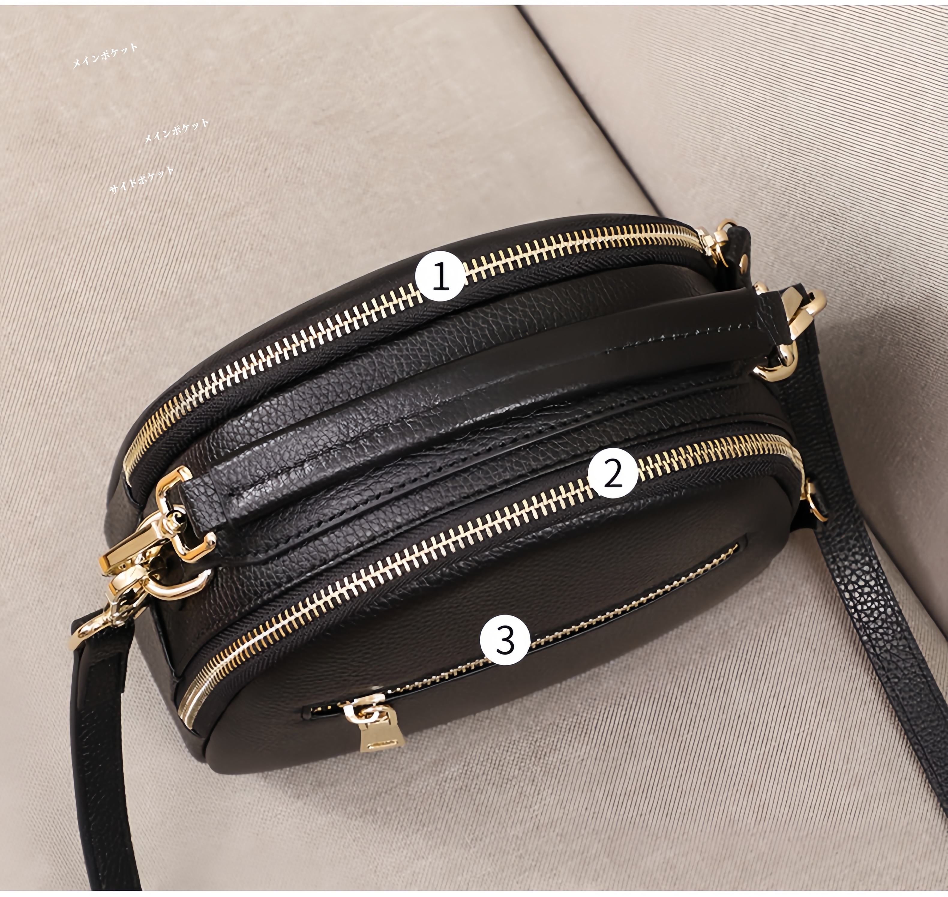 レザー手提げバッグ|サコッシュ|斜め掛けバッグ|携帯ポーチ