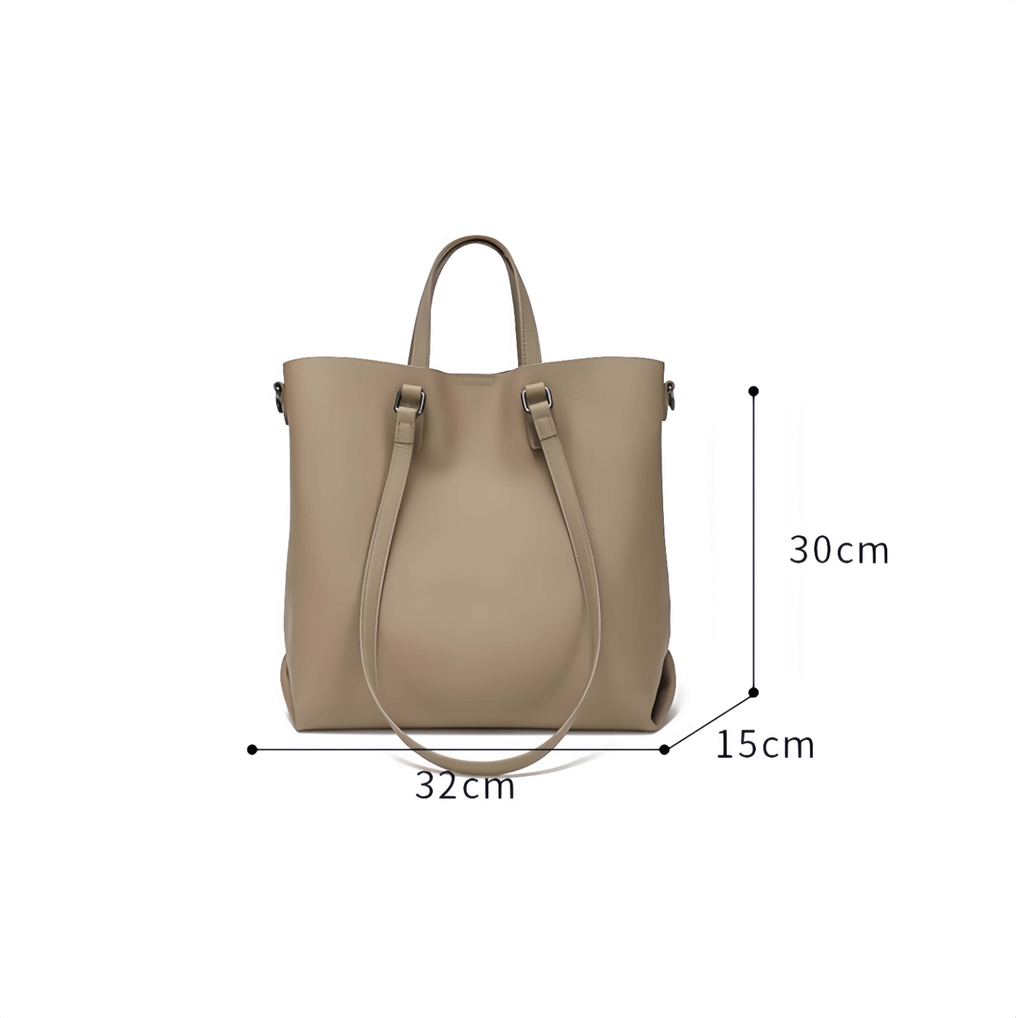 上品なデザインで魅力的！•3WAY•4色•天然の厚みと柔らかさを兼ね備えた牛革ハンドバッグ兼肩掛けバッグ