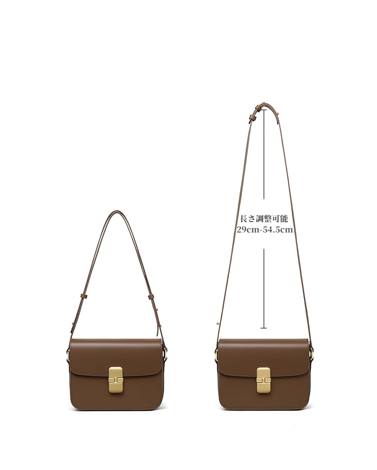 NEW ! •茶色•天然牛革ショルダーバッグ• 牛革肩掛けバッグ