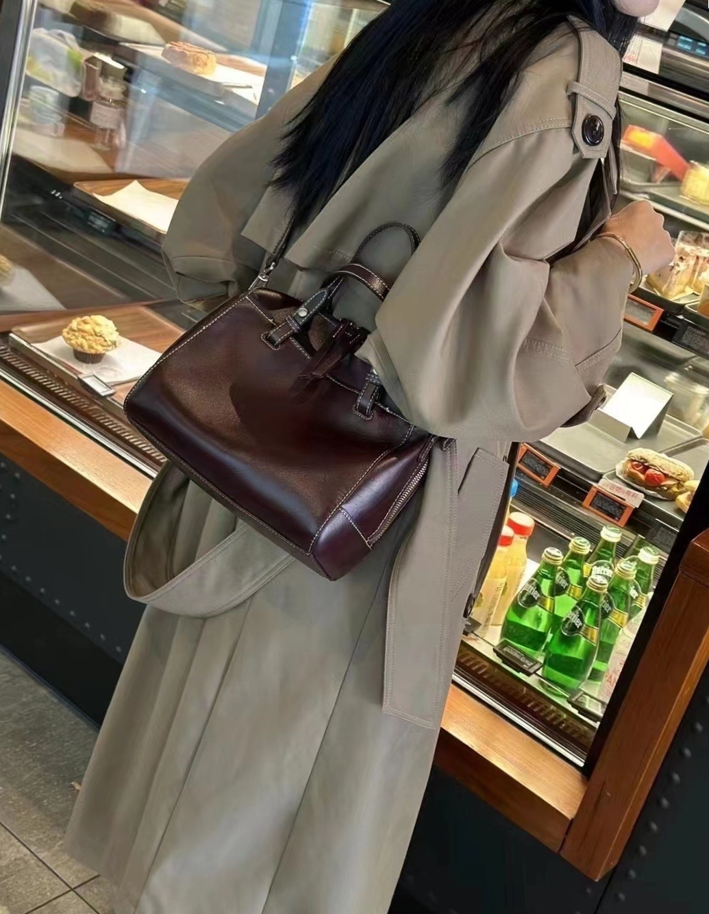 レザーバッグ|3WAY|牛革ハンドバッグ※牛革ショルダーバッグ