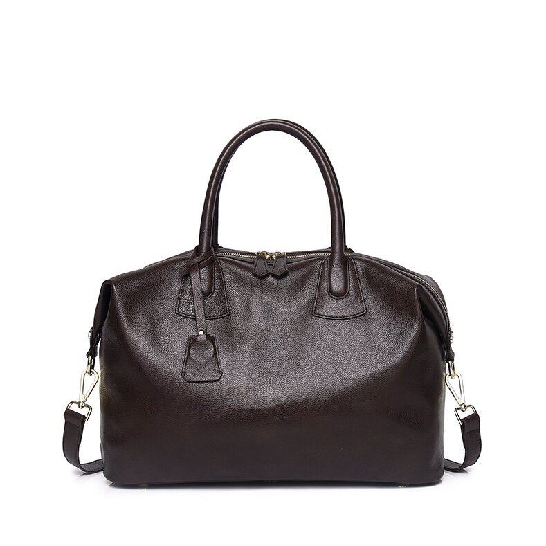 シックな！♦3WAY♦カラメル|黒|茶|3色展開！♦天然の厚みある柔らかい牛革製ハンドバッグ♦牛革肩掛けバッグ