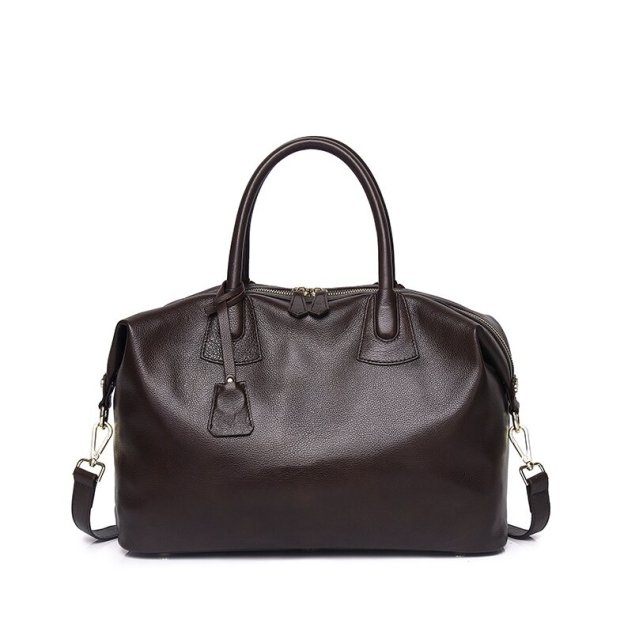 シックな！♦3WAY♦カラメル|黒|茶|3色展開！♦天然の厚みある柔らかい牛革製ハンドバッグ♦牛革肩掛けバッグ