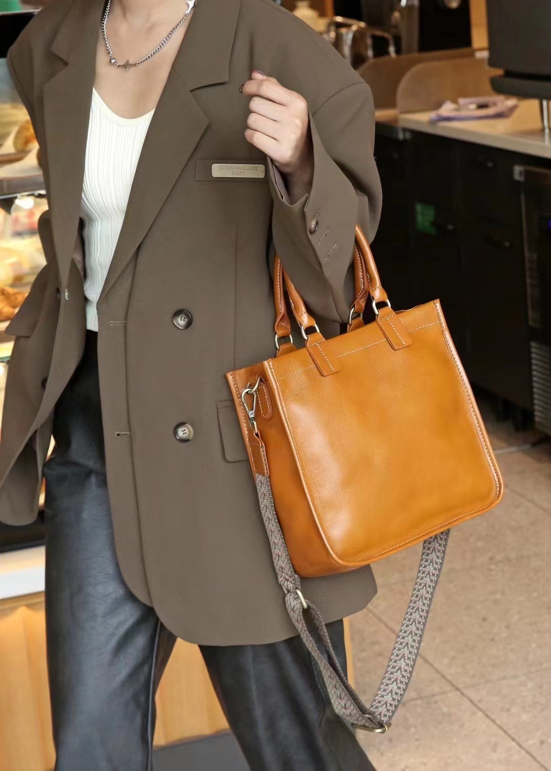 3WAY通勤牛革バッグ|6色|植物鞣し牛革トートバッグ|手提げバッグ|牛革ショルダーバッグ|防水機能