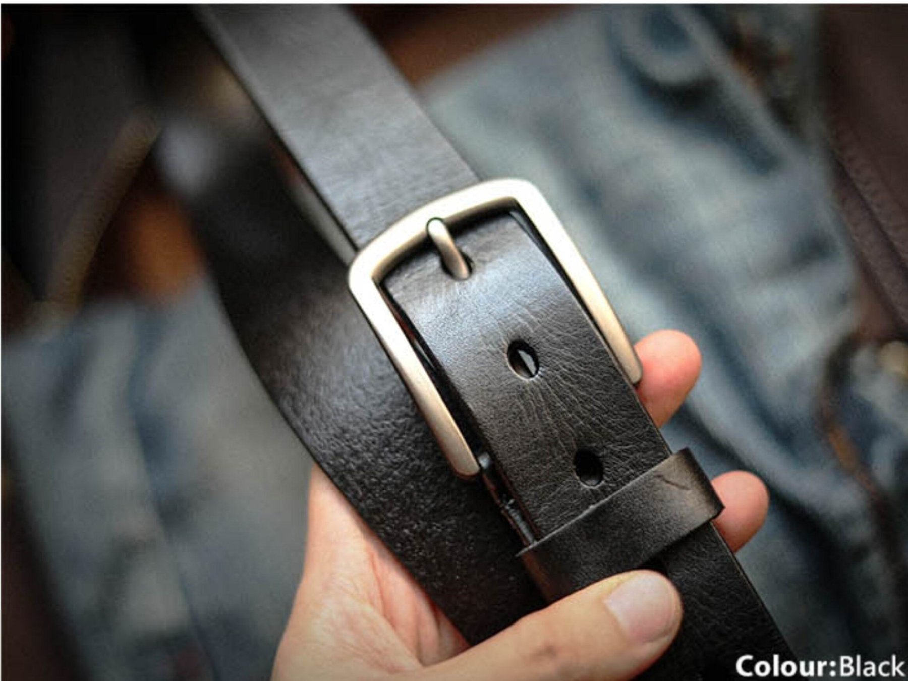 植物タンニン鞣しの天然牛革のレトロスタイル手作りベルトPD9009122HD