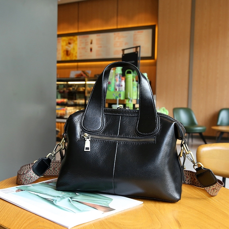 NEW ! •5色•天然牛革ハンドバッグ•牛革ショルダーバッグ•2本の肩ベルトを付属