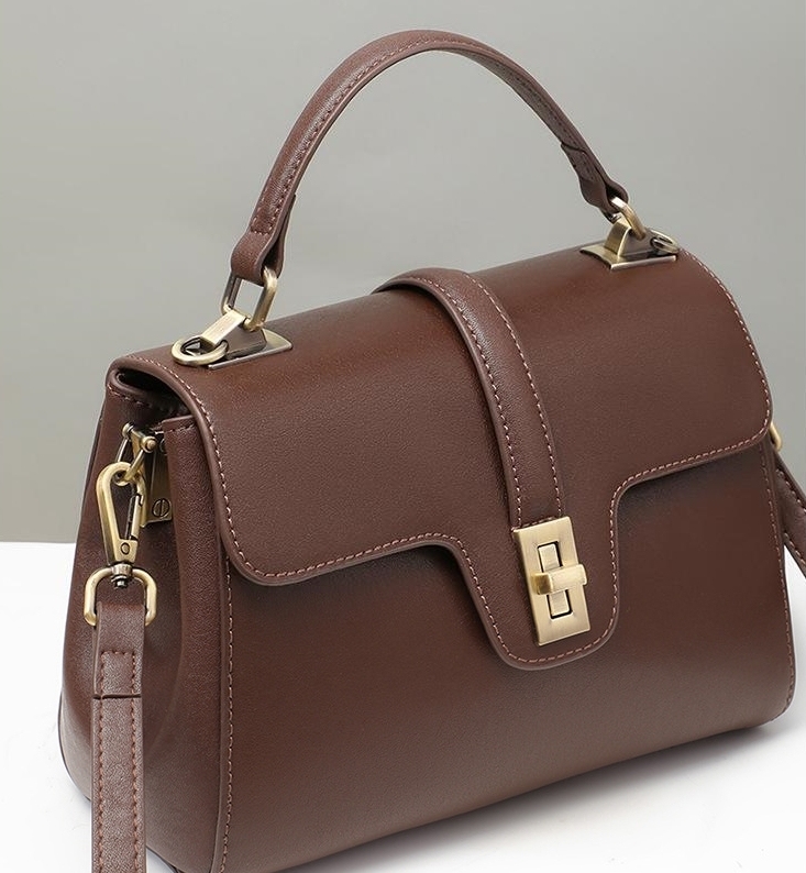 優雅な雰囲気 ！※茶※3WAY※天然牛革ハンドバッグ※牛革ショルダーバッグ