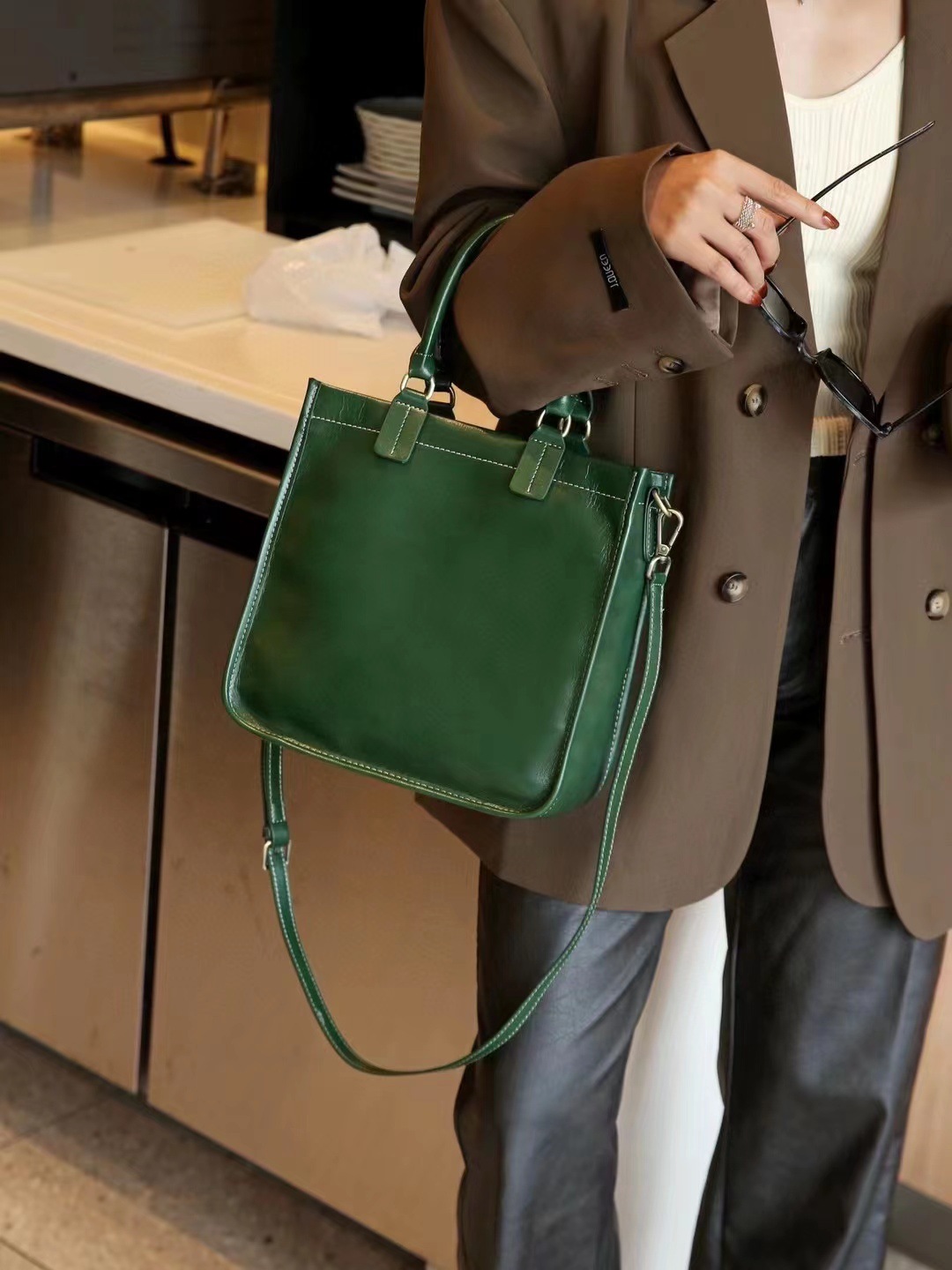 3WAY通勤牛革バッグ|6色|植物鞣し牛革トートバッグ|手提げバッグ|牛革ショルダーバッグ|防水機能