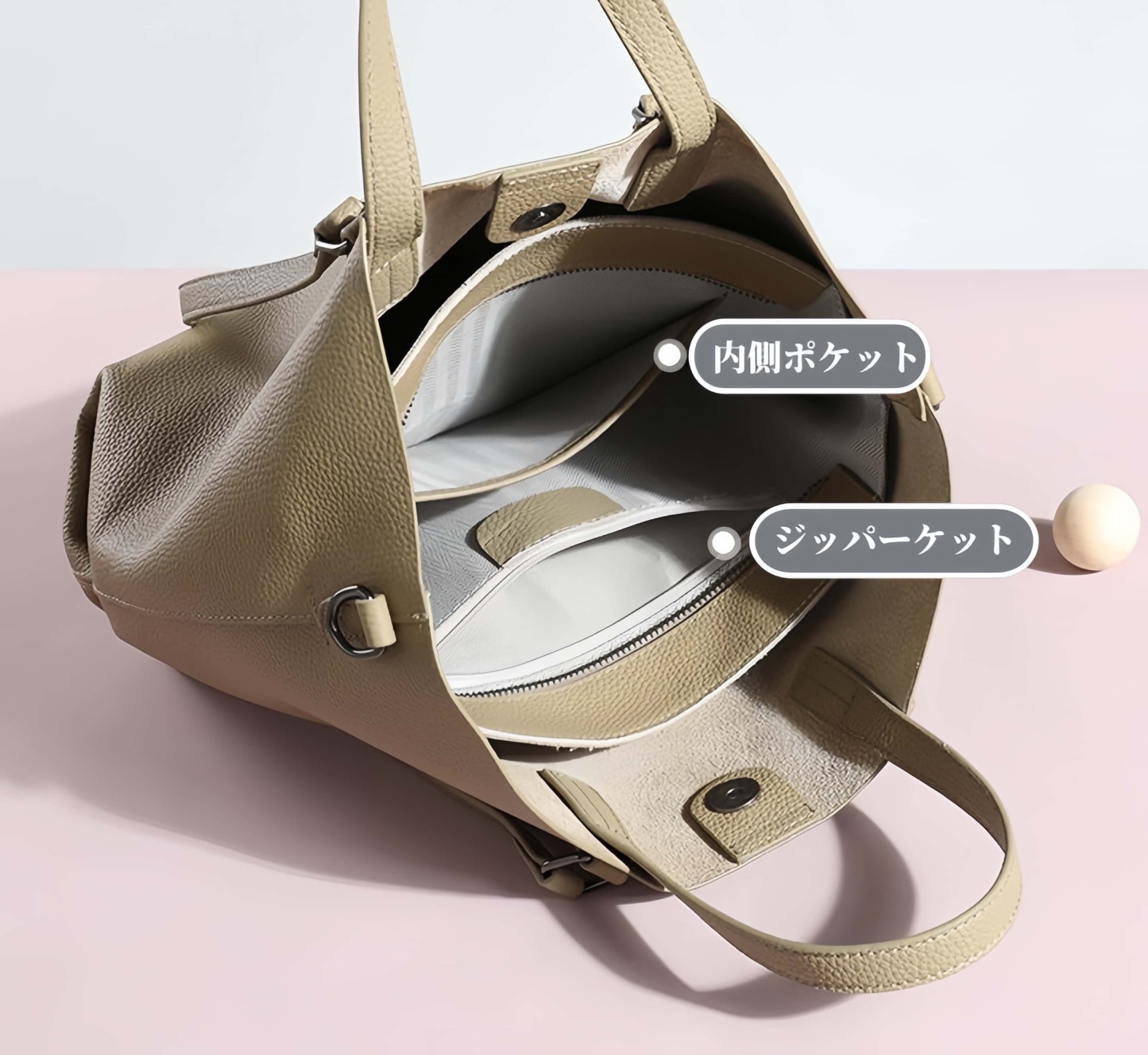 上品なデザインで魅力的！•3WAY•4色•天然の厚みと柔らかさを兼ね備えた牛革ハンドバッグ兼肩掛けバッグ