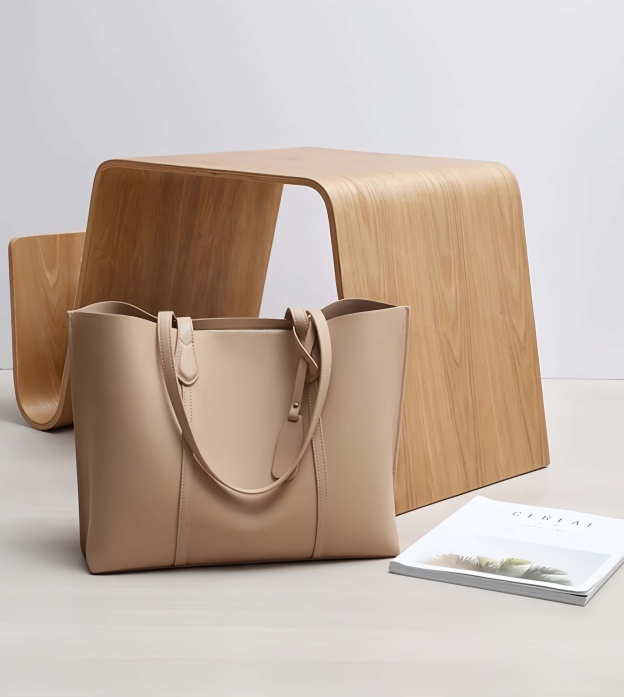 レトロな雰囲気満点 ！♦コーヒー|ベージュ|青|3色♦牛革製トートバッグ♦通勤や集会、旅行に最適♦大容量設計