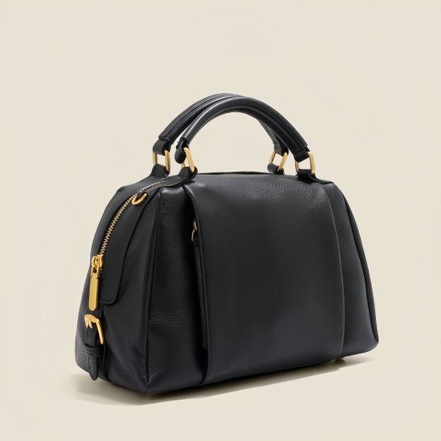 スタイリッシュ！•2色•3WAY•天然厚み柔らかい牛革ハンドバッグ・牛革肩掛けバッグ