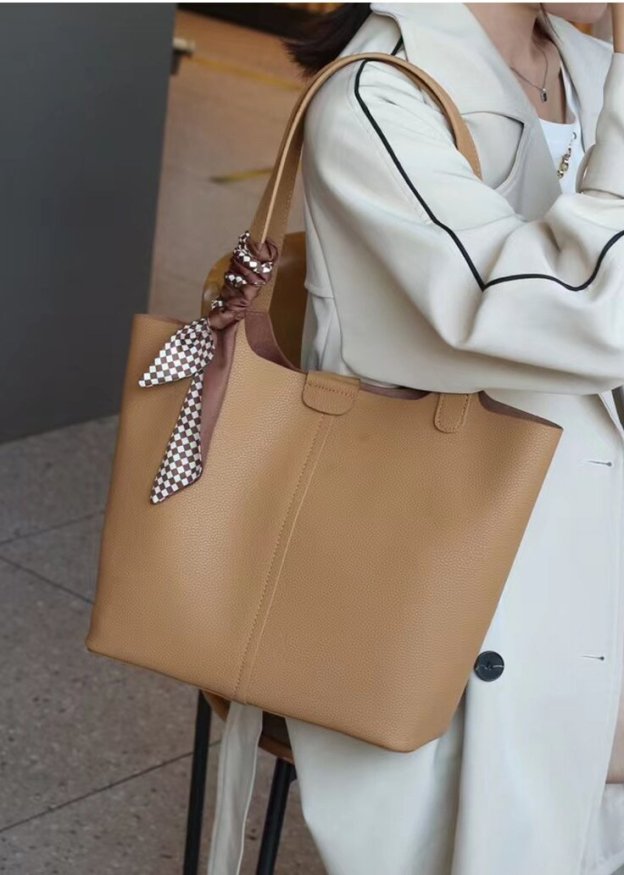 4色通勤バッグ|牛革トートバッグ|牛革ショルダーバッグ|外袋+内袋組み合わ|A4 サイズに対応