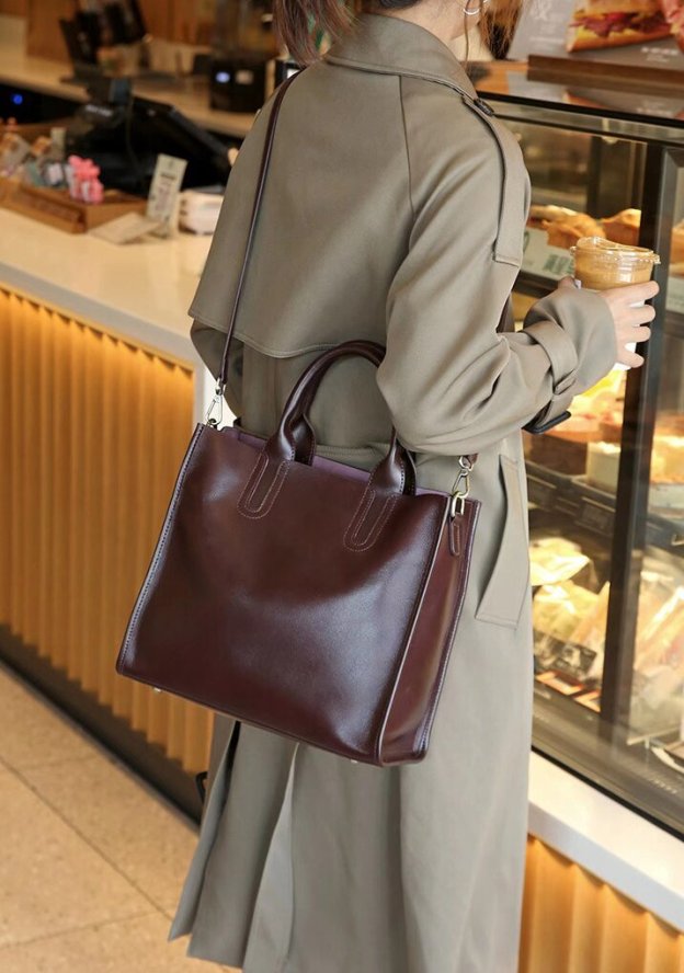 牛革トートバッグ|牛革ショルダーバッグ|肩がけかばん |ハンドバッグ|通勤に最適